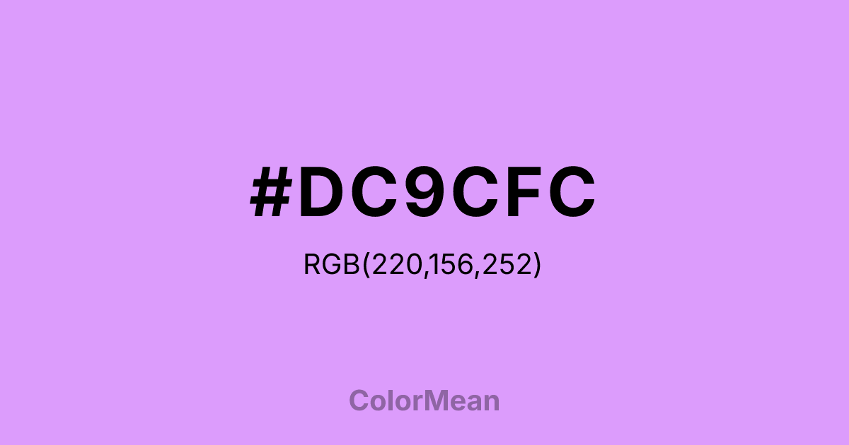 #DC9CFC color swatch