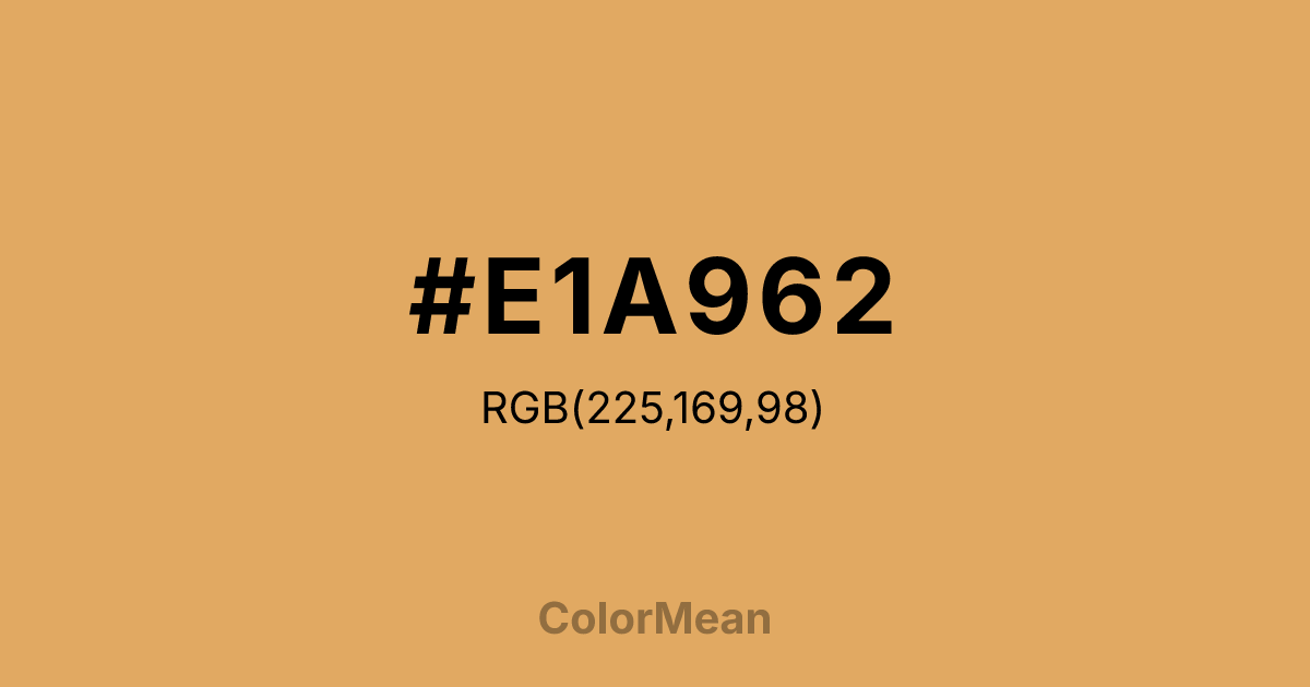 #E1A962 color swatch