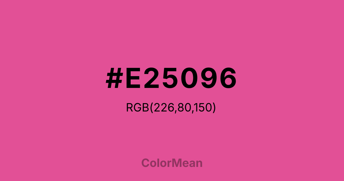 #E25096 color swatch