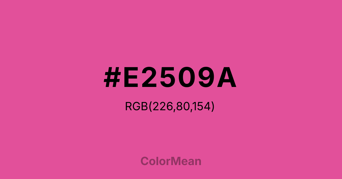#E2509A color swatch