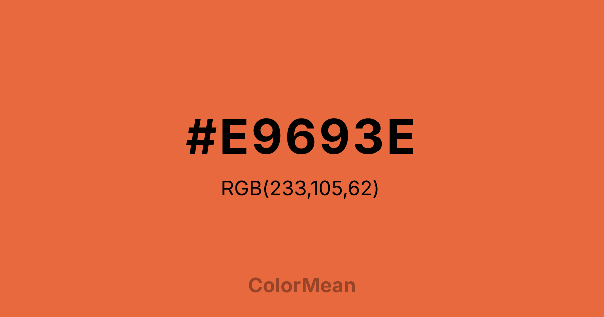 #E9693E color swatch