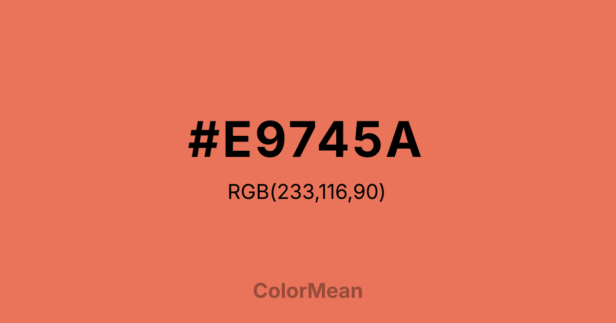 #E9745A color swatch