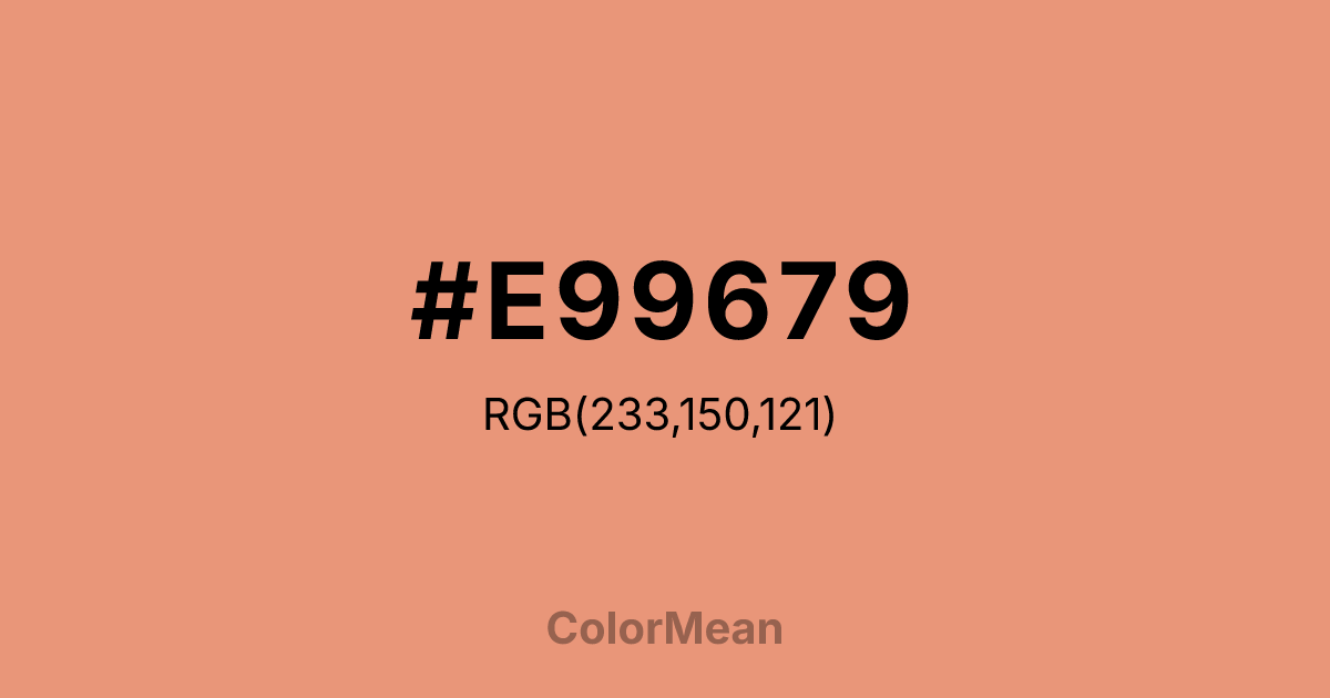 #E99679 color swatch