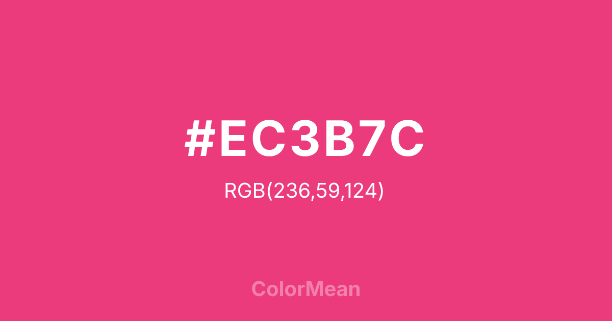 #EC3B7C color swatch