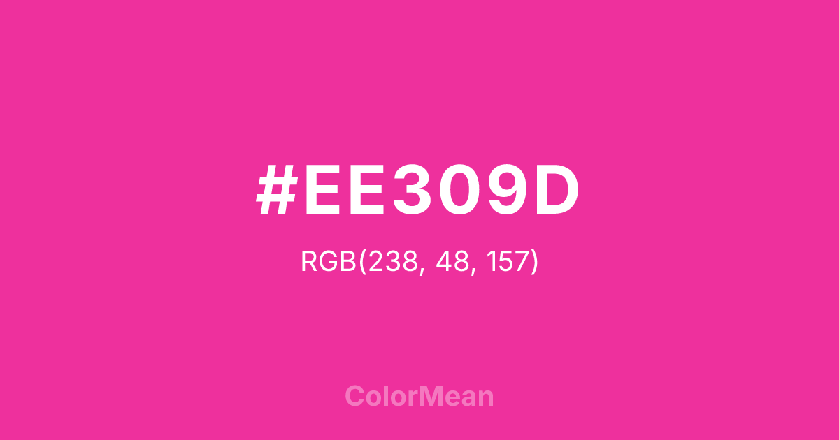 #EE309D color swatch