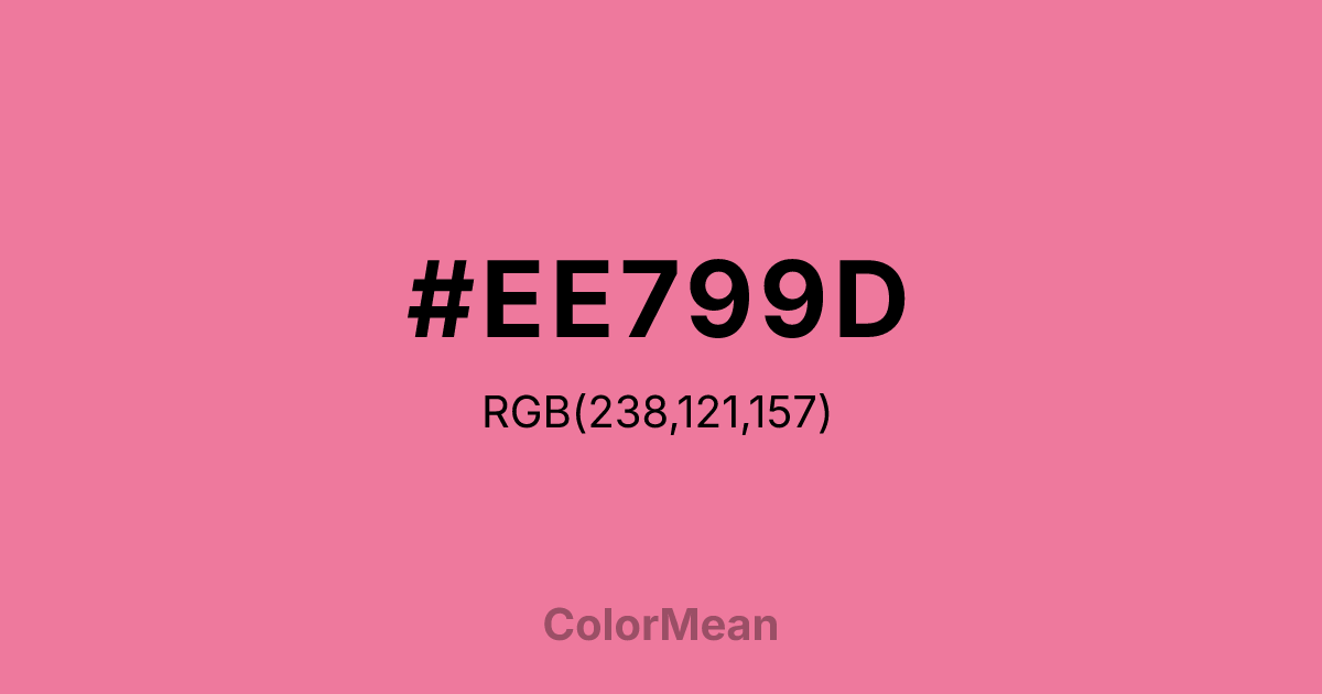 #EE799D color swatch