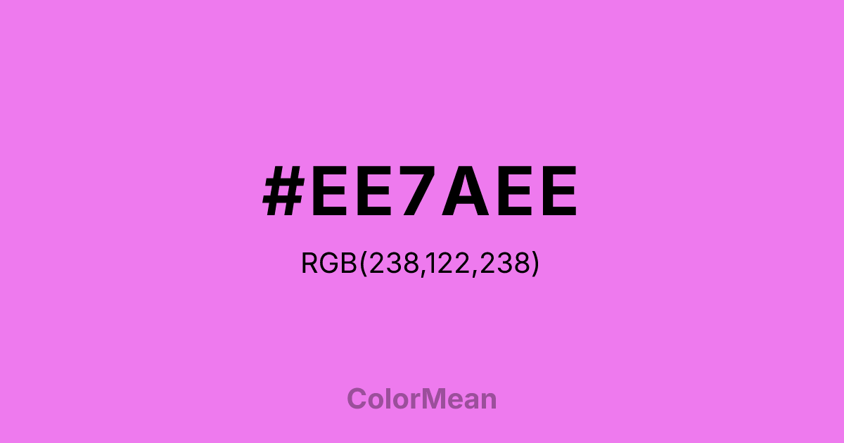 #EE7AEE color swatch