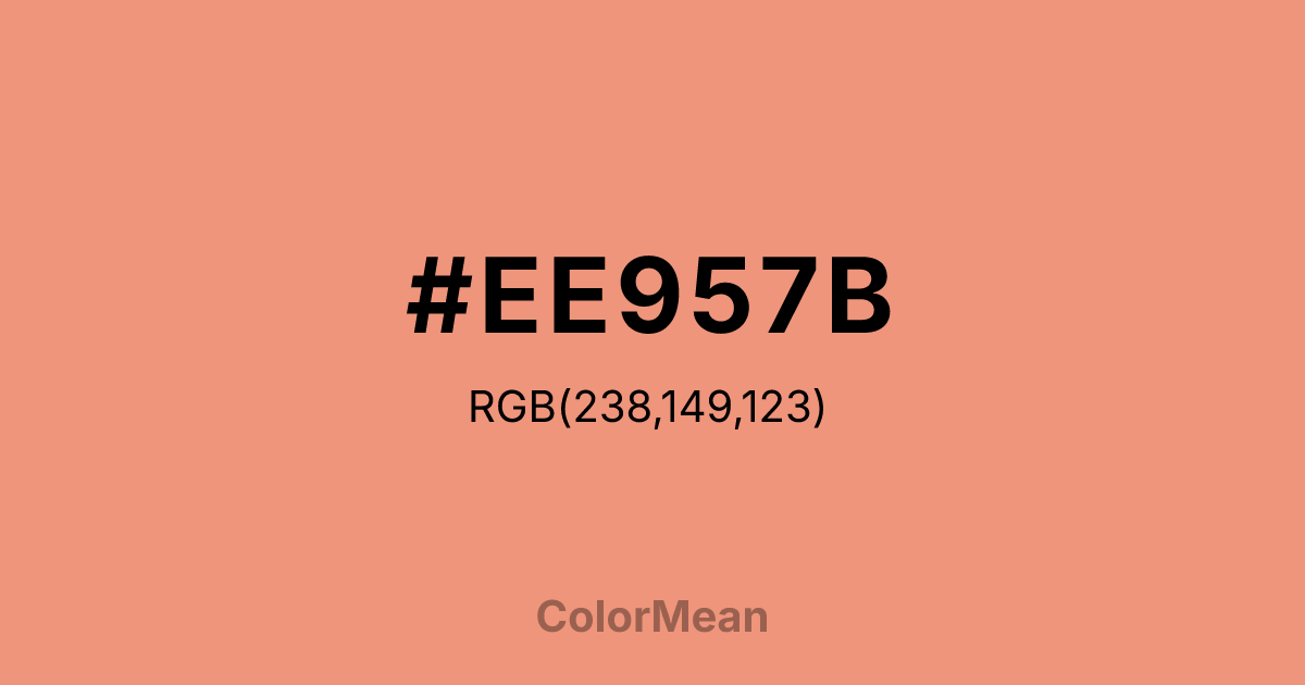 #EE957B color swatch