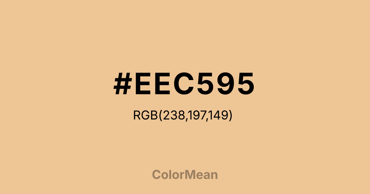 #EEC595 color swatch