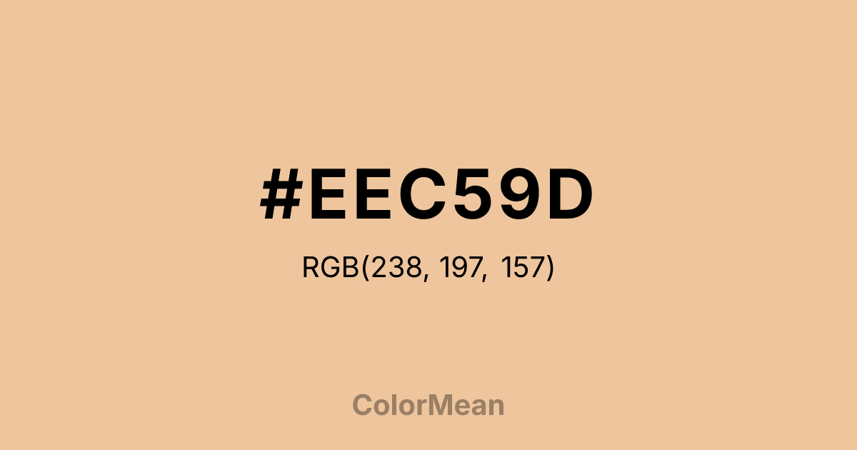 #EEC59D color swatch