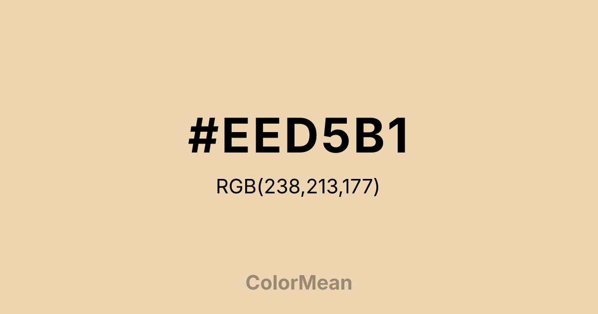 #EED5B1 color swatch