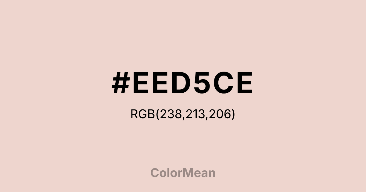 #EED5CE color swatch