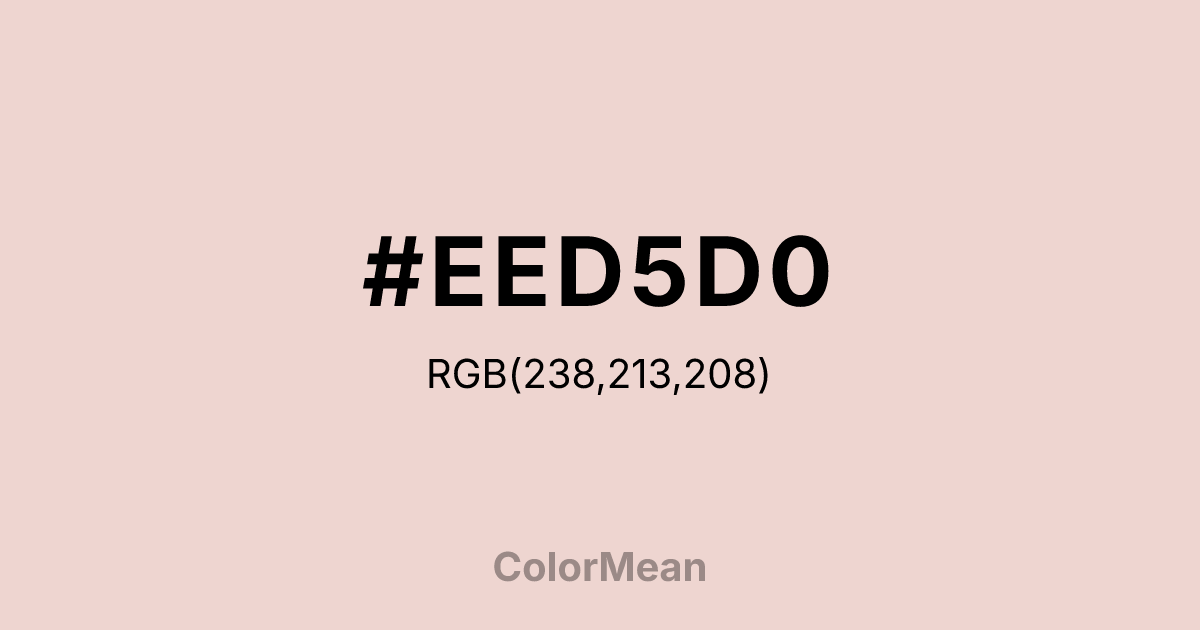 #EED5D0 color swatch