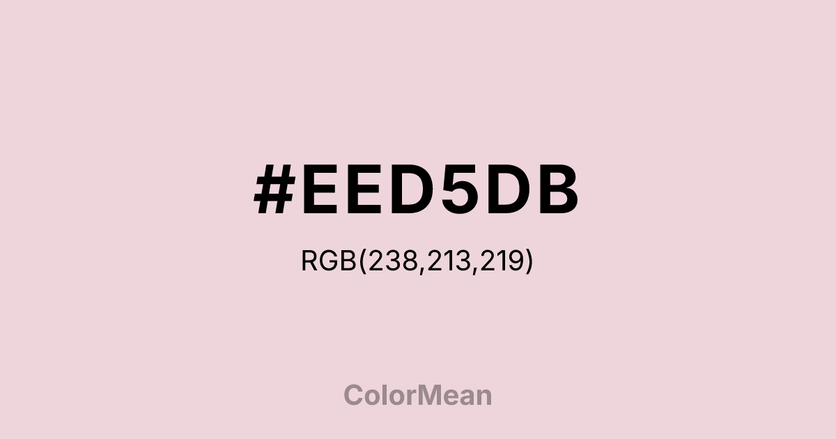 #EED5DB color swatch