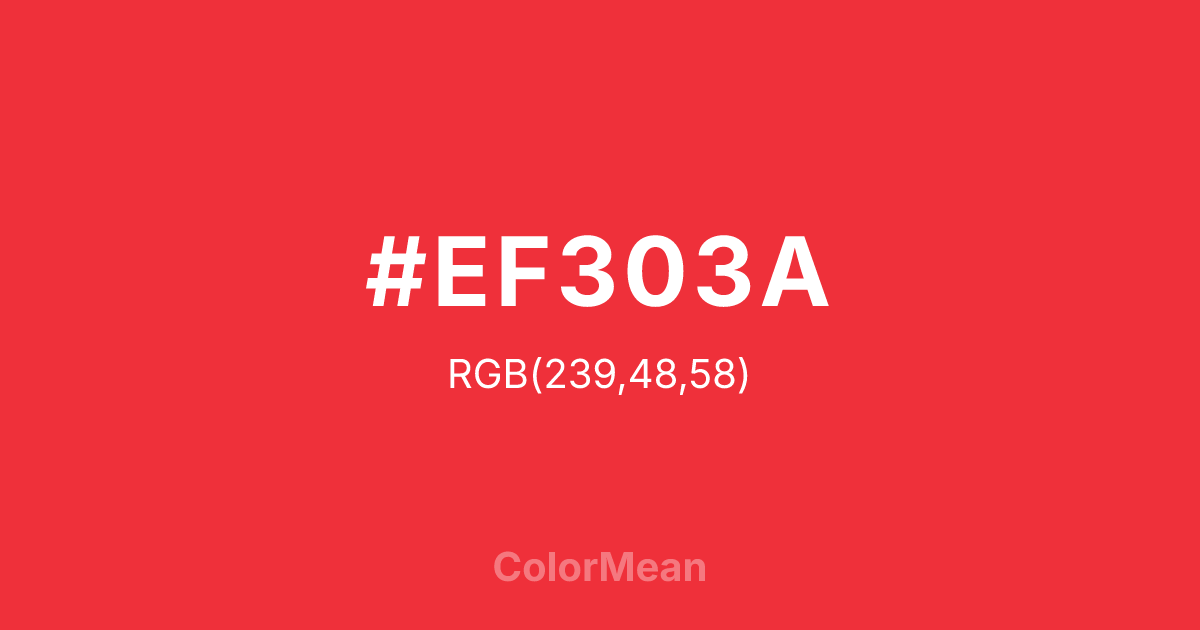 #EF303A color swatch