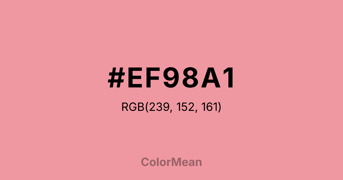 #EF98A1 color swatch