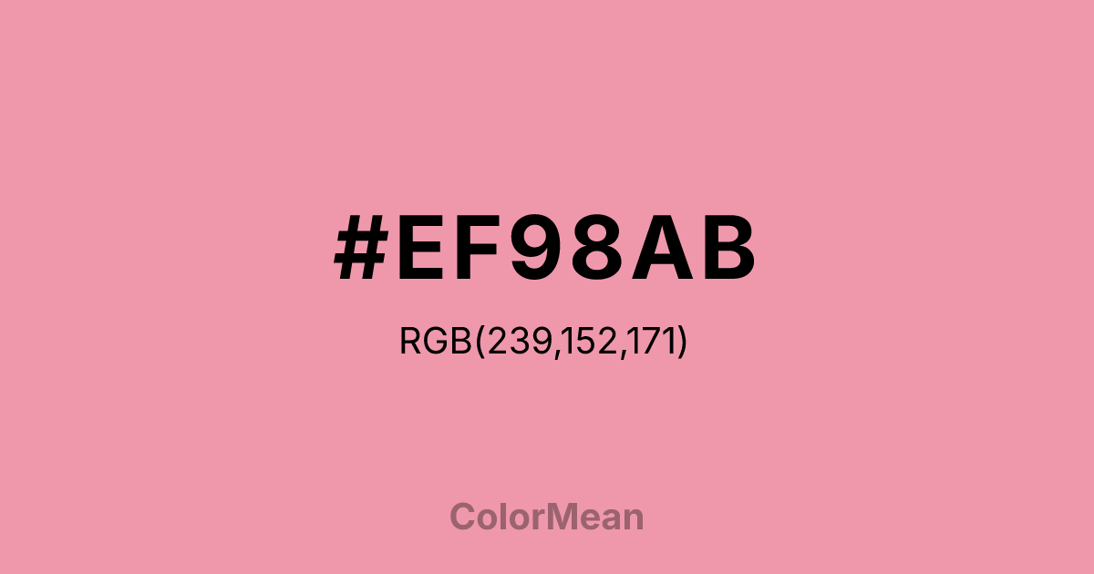 #EF98AB color swatch