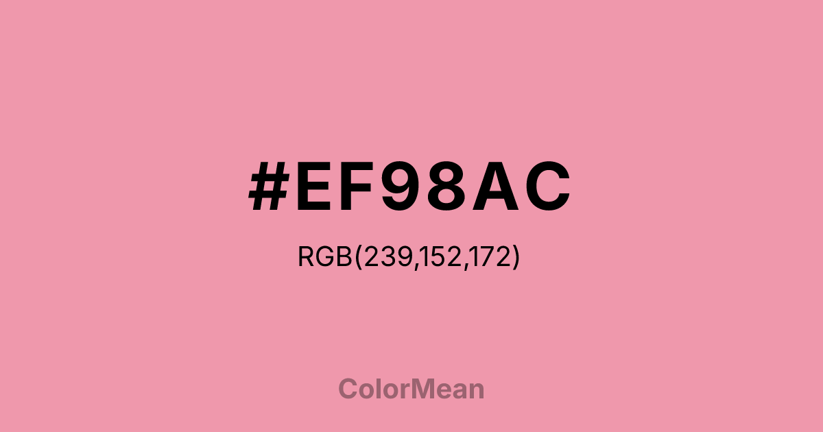 #EF98AC color swatch