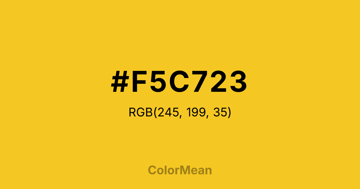 #F5C723 color swatch