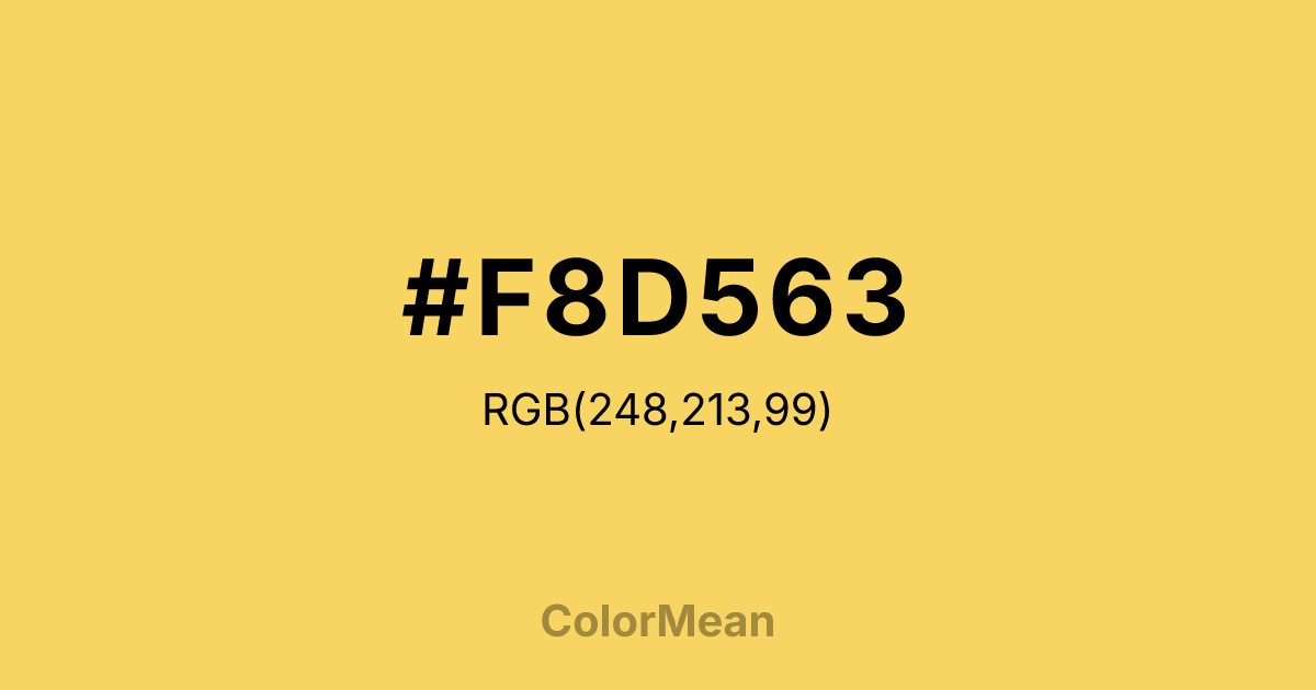 #F8D563 color swatch