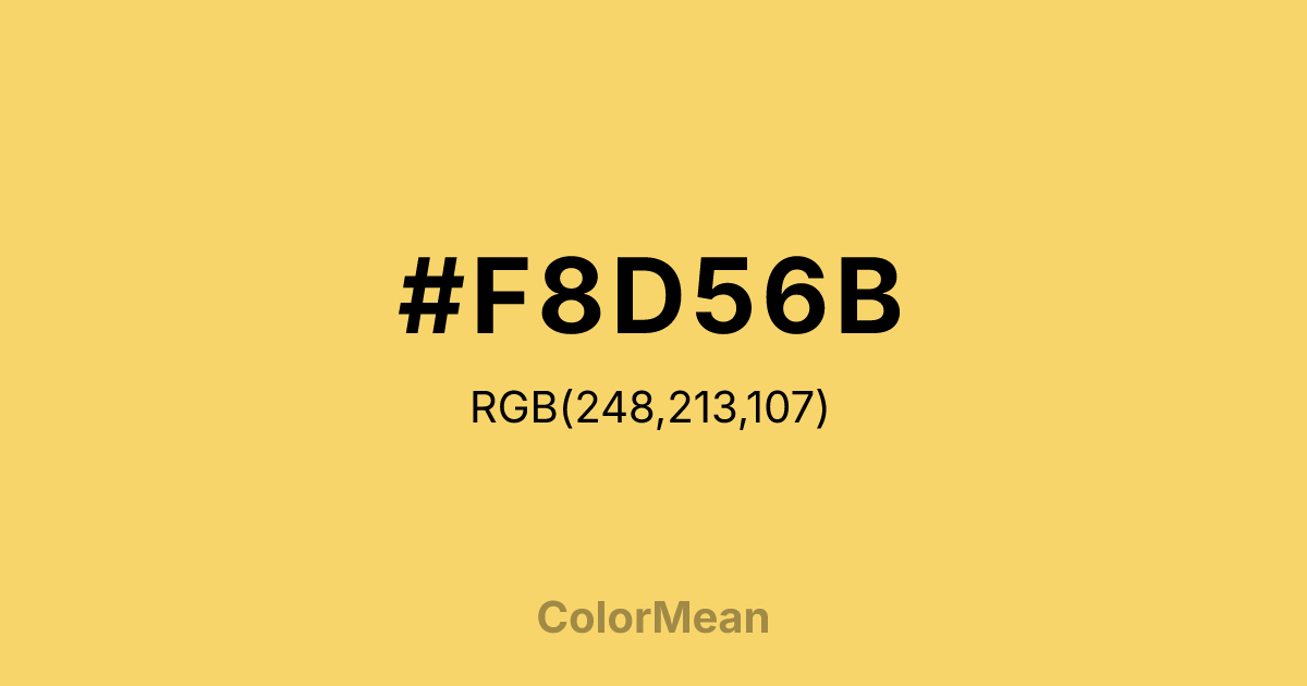 #F8D56B color swatch
