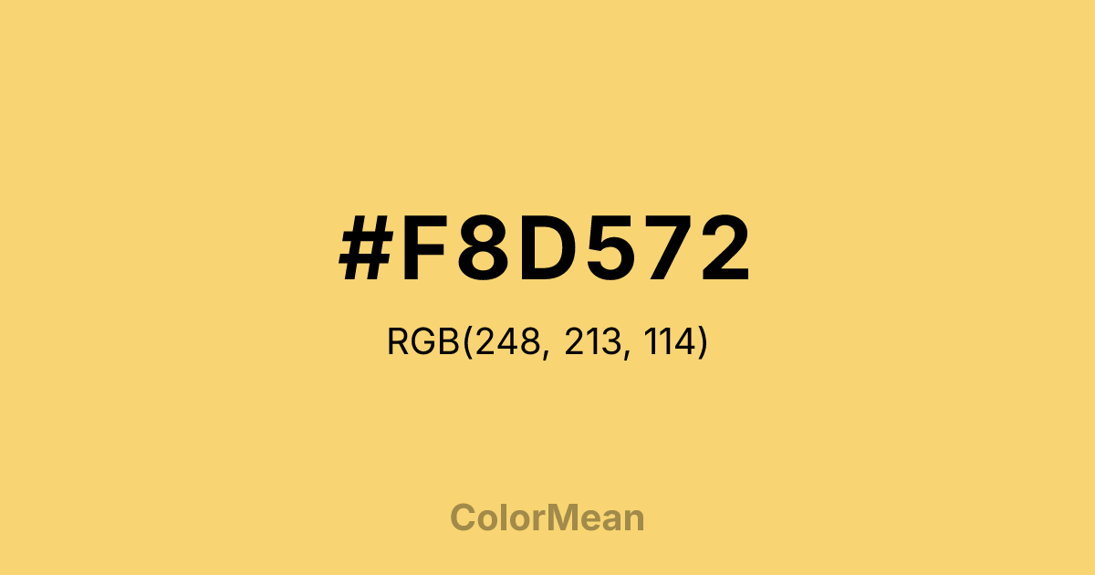 #F8D572 color swatch