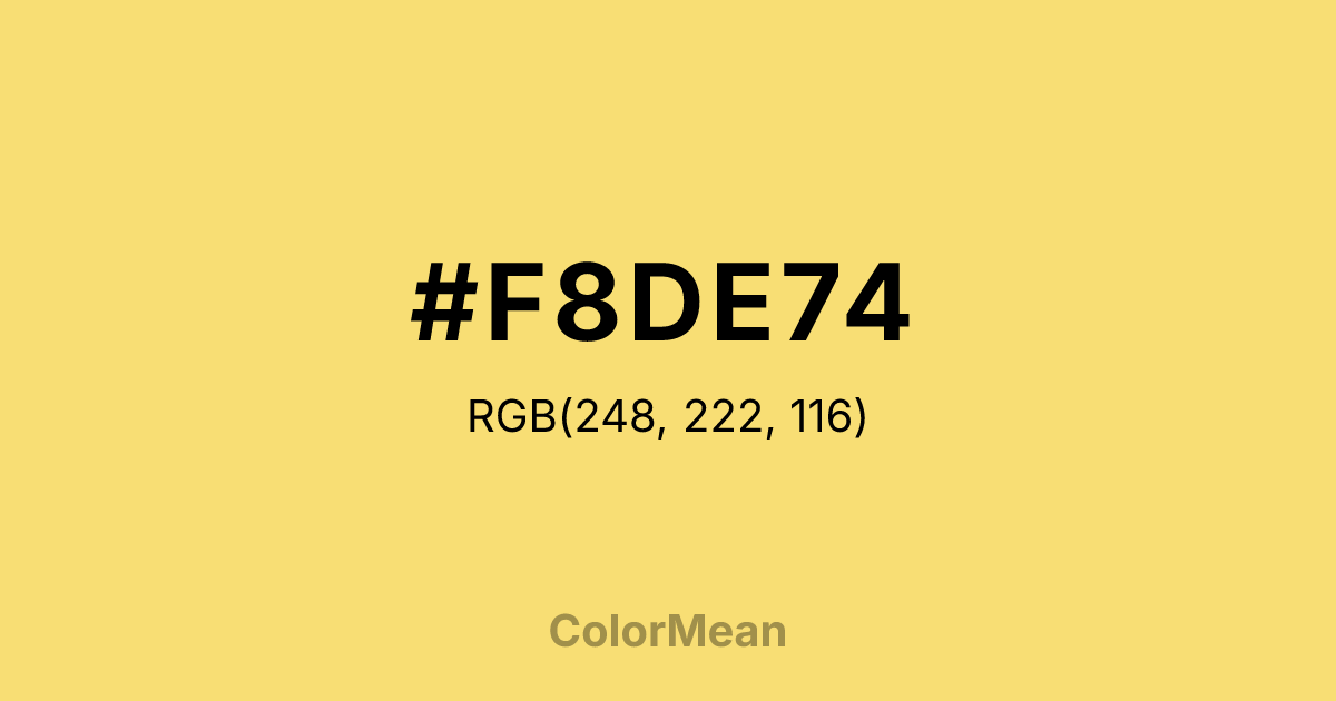 #F8DE74 color swatch