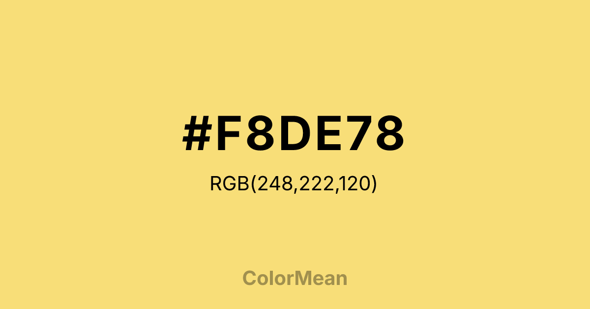 #F8DE78 color swatch