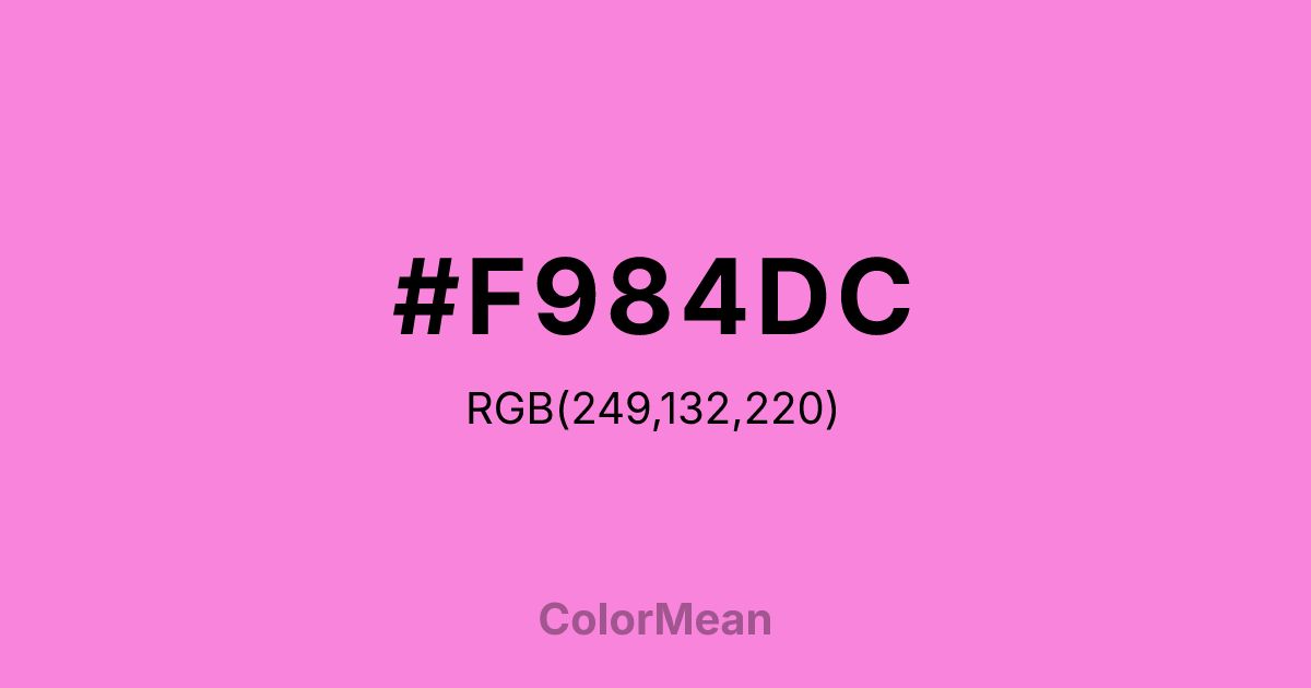 #F984DC color swatch
