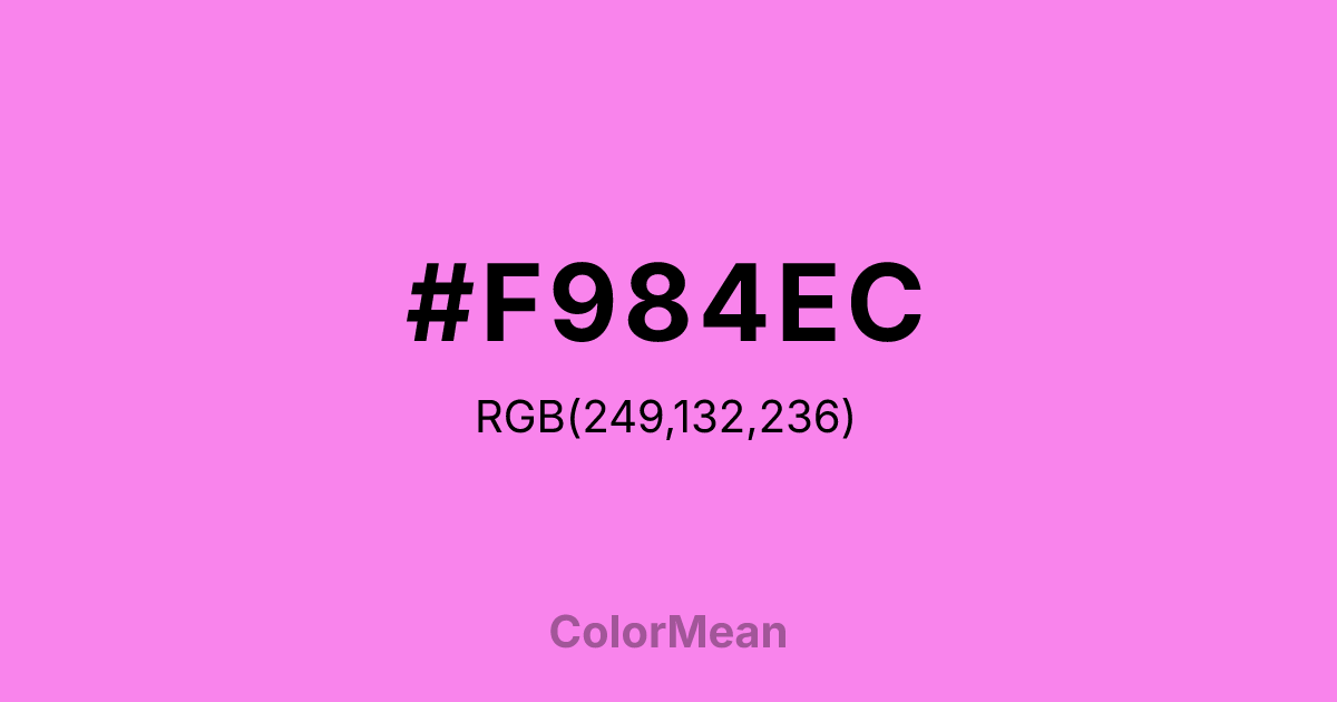#F984EC color swatch