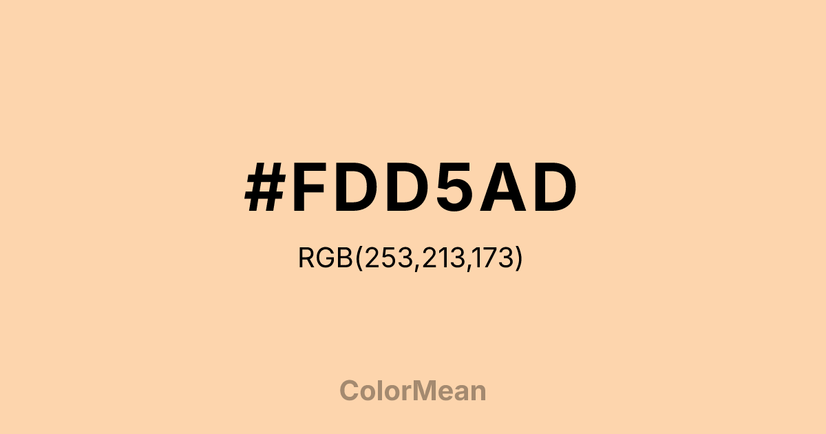 #FDD5AD color swatch