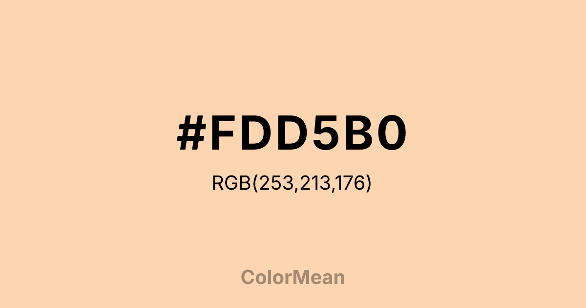 #FDD5B0 color swatch