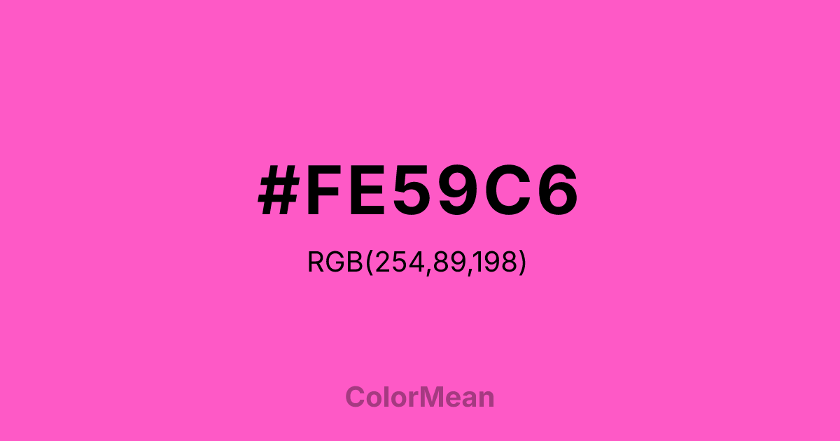 #FE59C6 color swatch