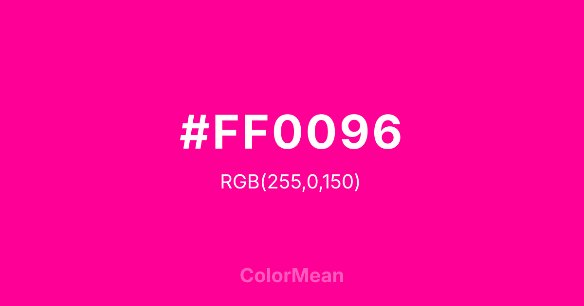 #FF0096 color swatch
