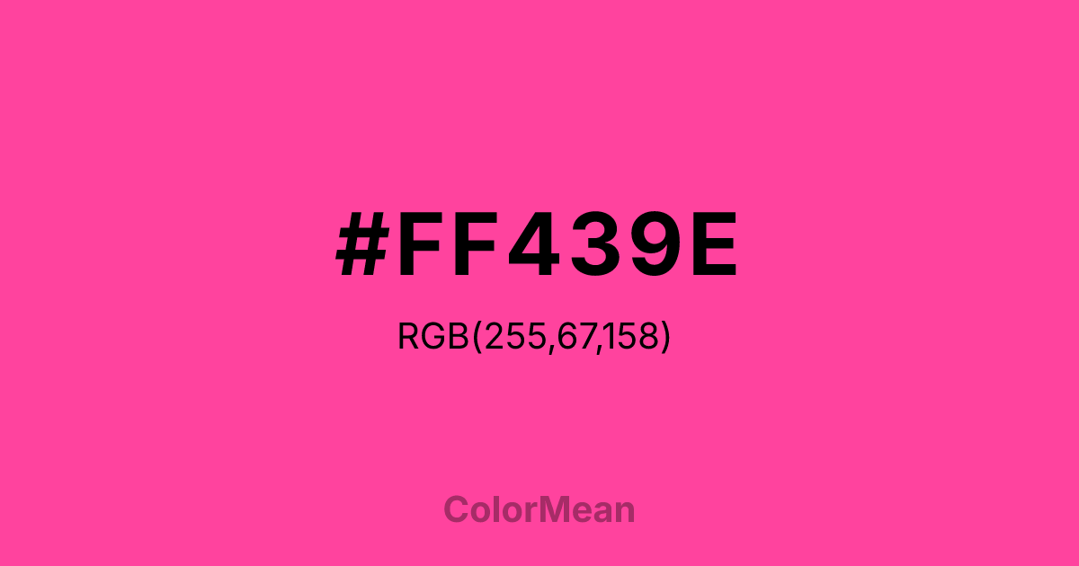 #FF439E color swatch