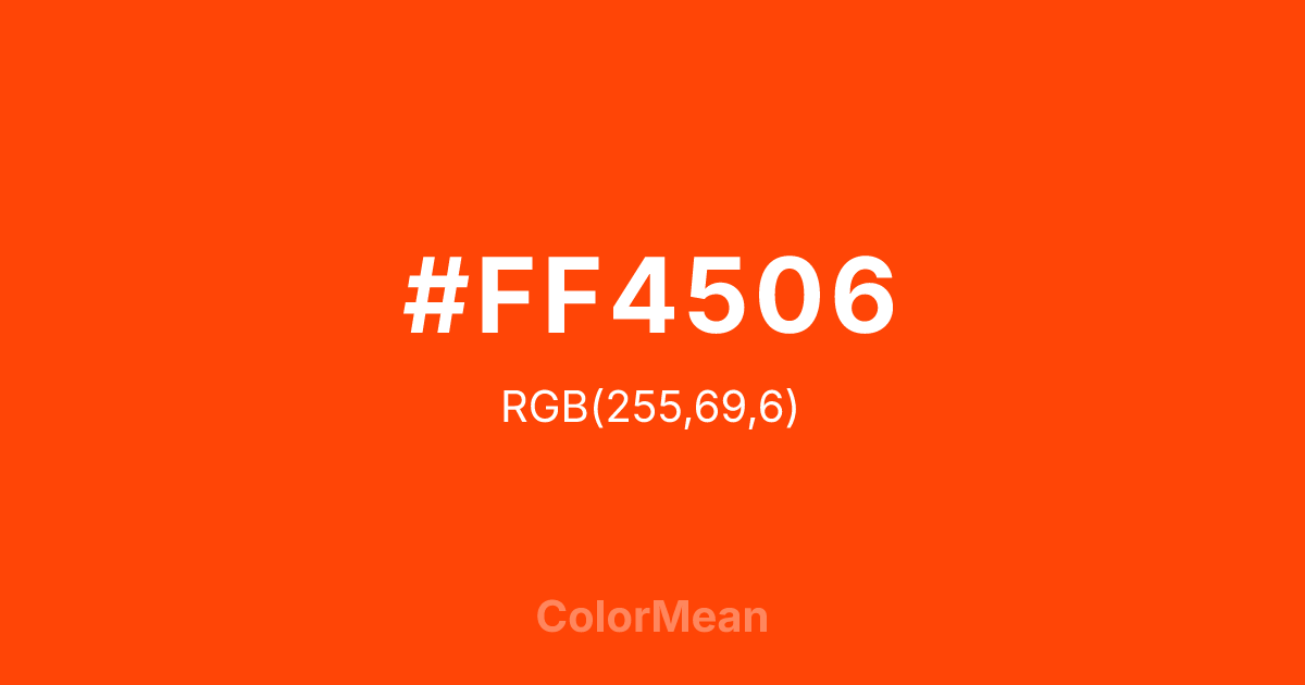 #FF4506 color swatch