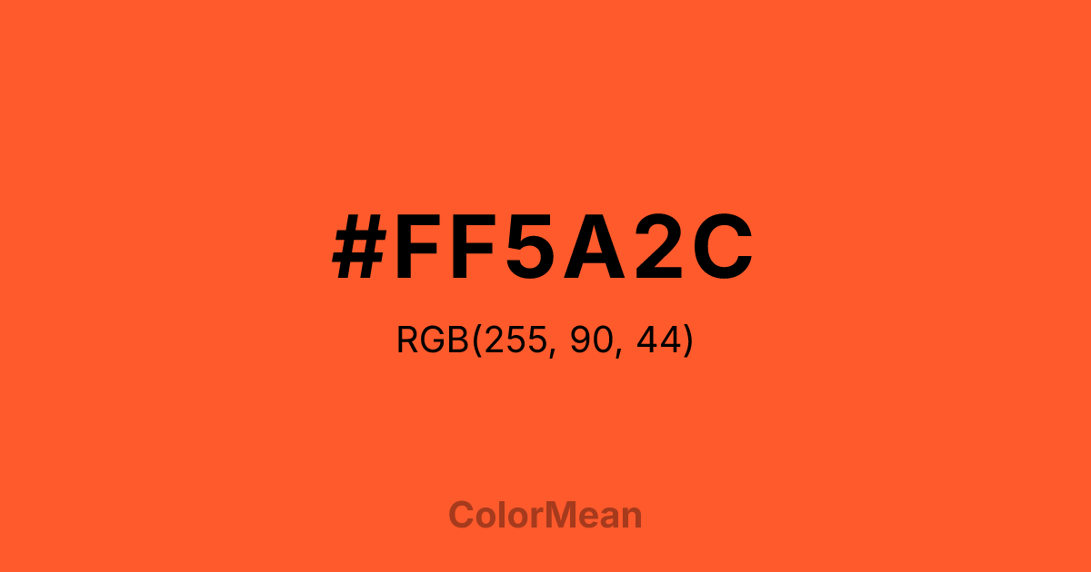 #FF5A2C color swatch