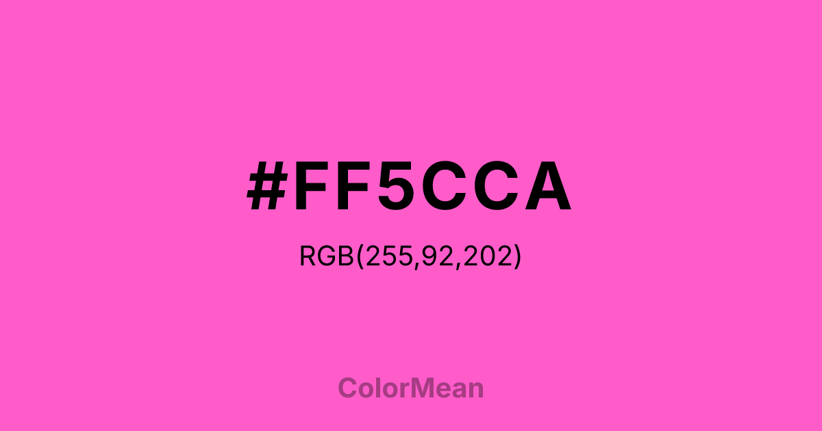#FF5CCA color swatch