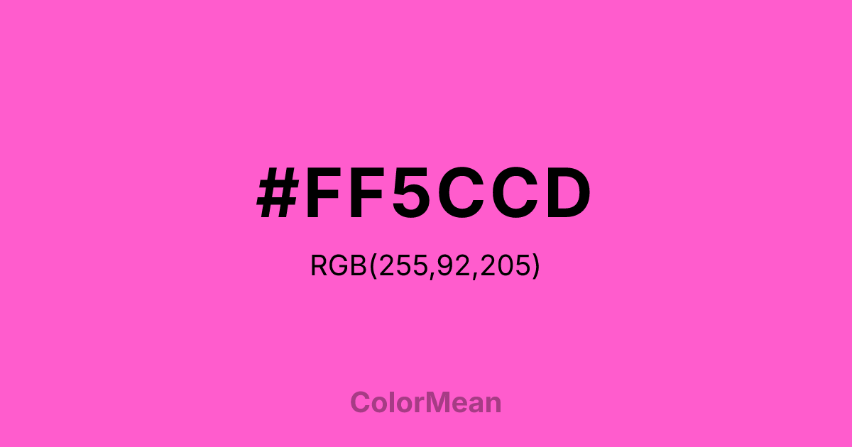 #FF5CCD color swatch