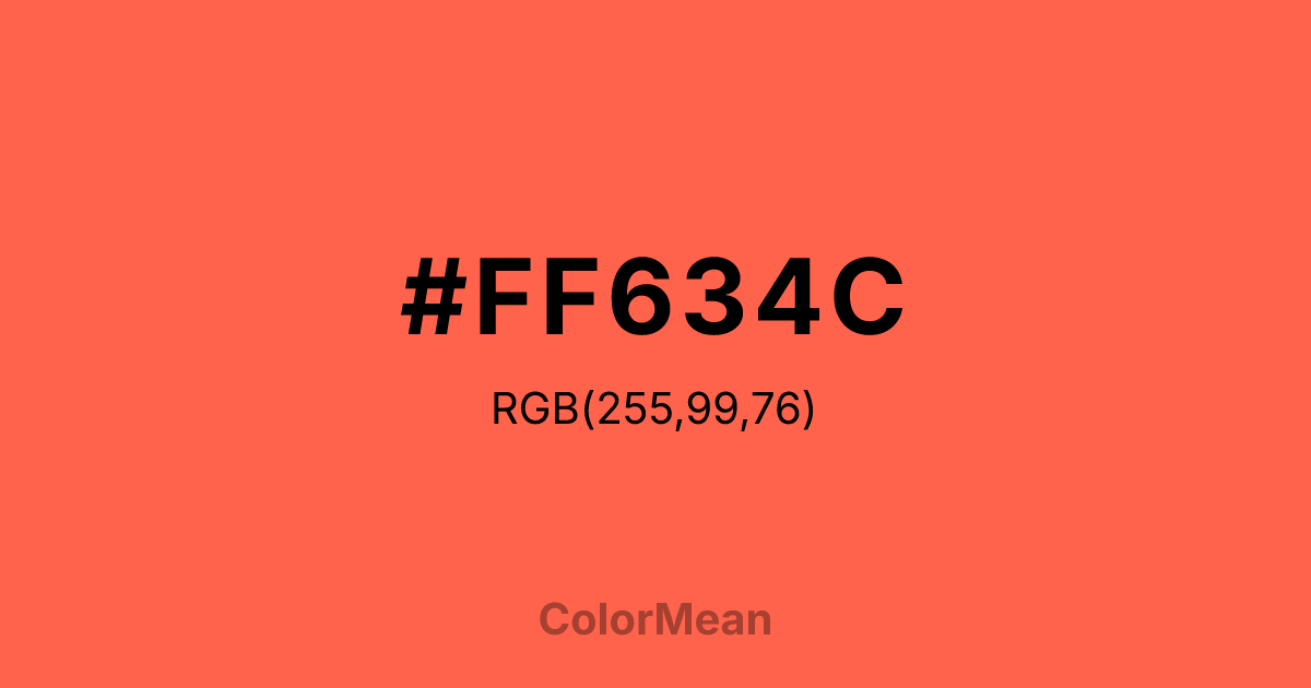 #FF634C color swatch