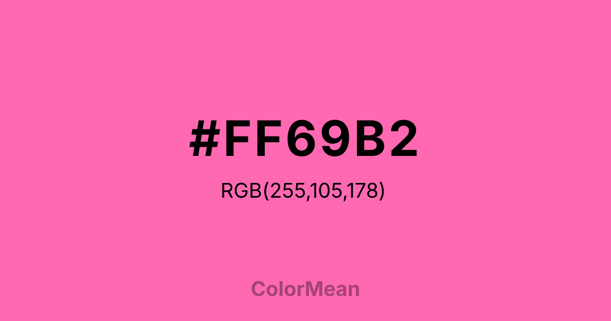 #FF69B2 color swatch