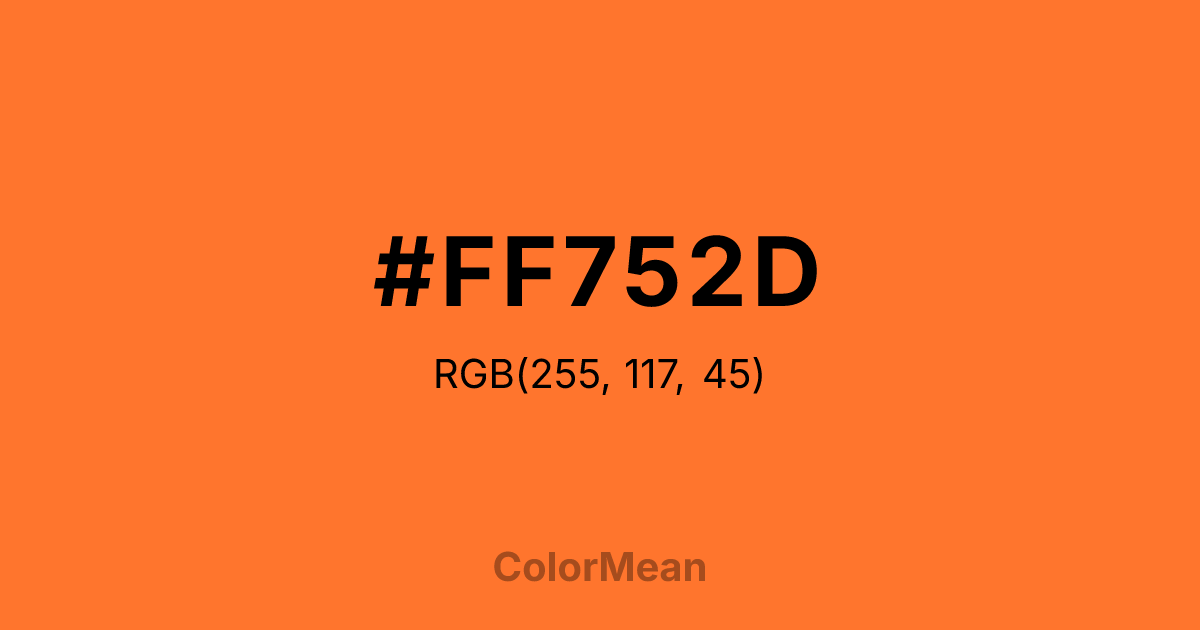 #FF752D color swatch