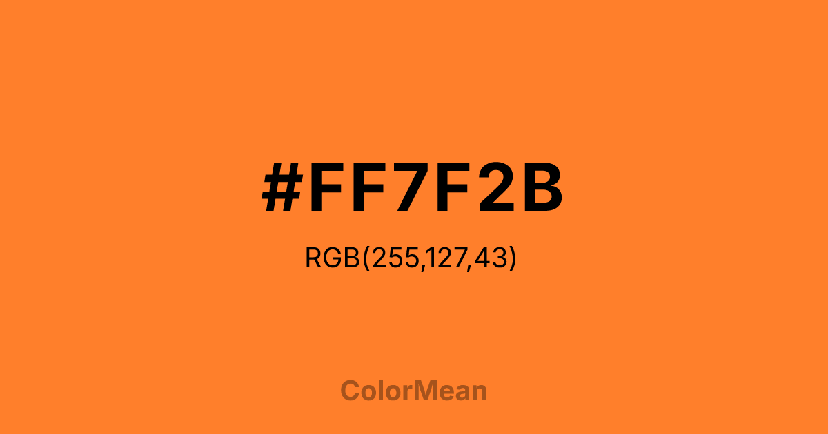 #FF7F2B color swatch