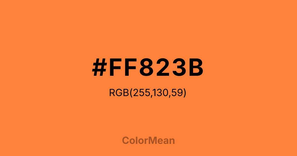 #FF823B color swatch