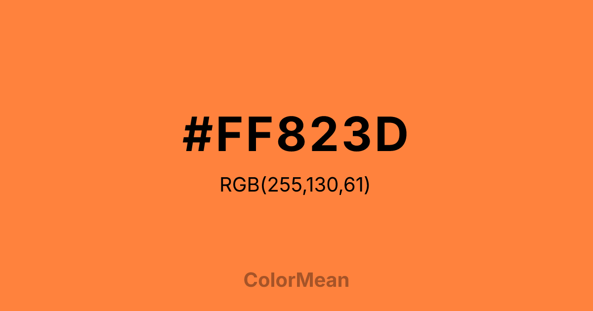 #FF823D color swatch
