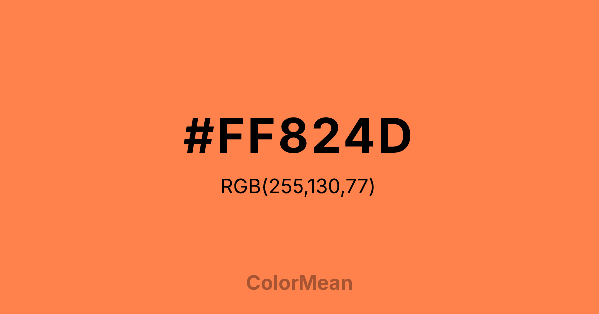 #FF824D color swatch