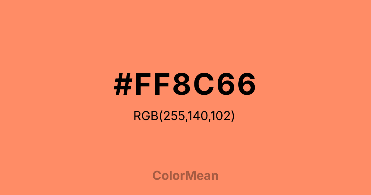 #FF8C66 color swatch