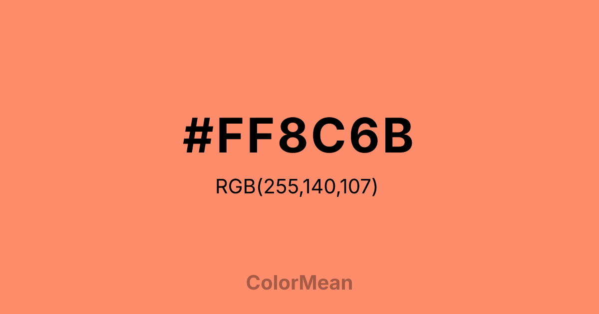 #FF8C6B color swatch