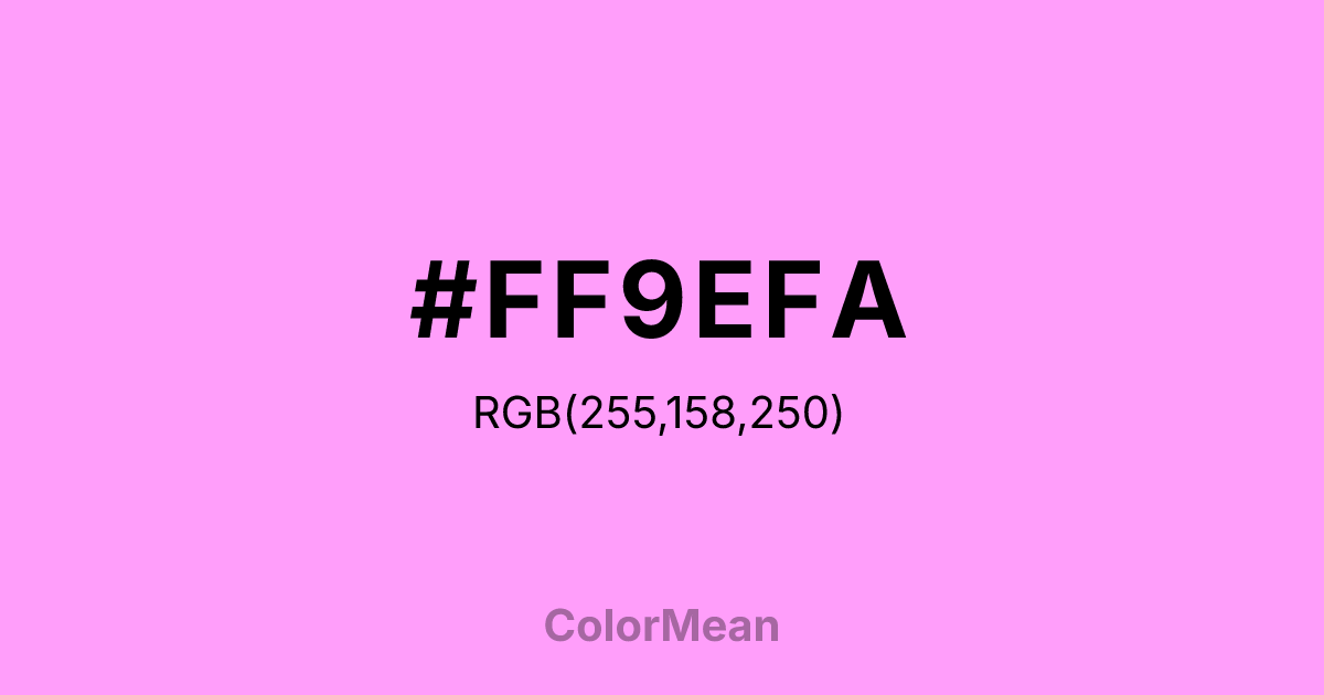 #FF9EFA color swatch