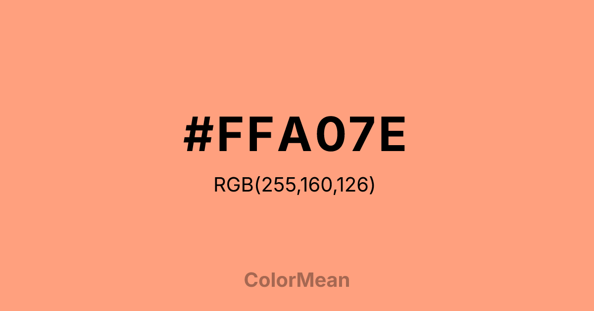 #FFA07E color swatch